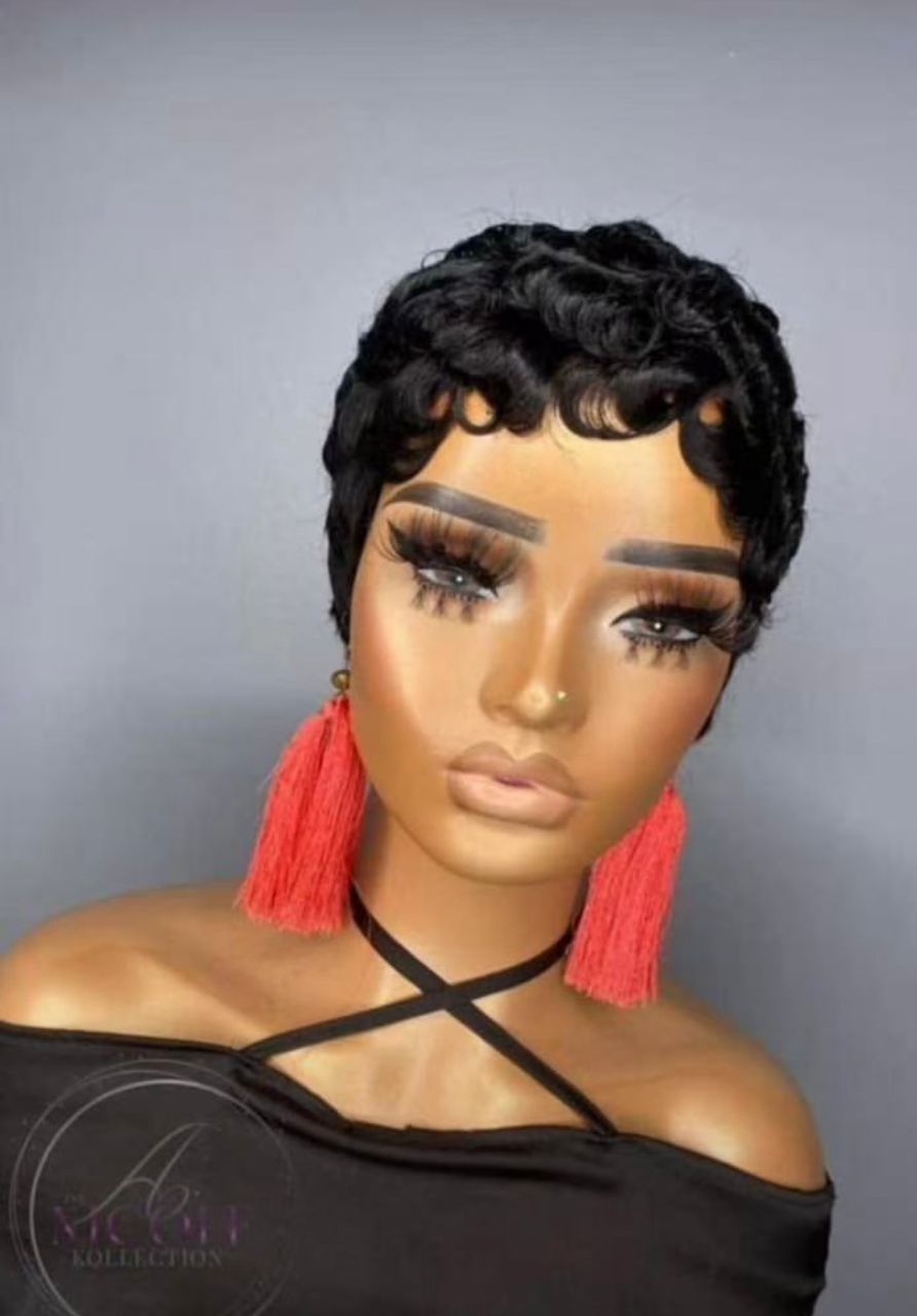 perruque courte pour femme  sans lace