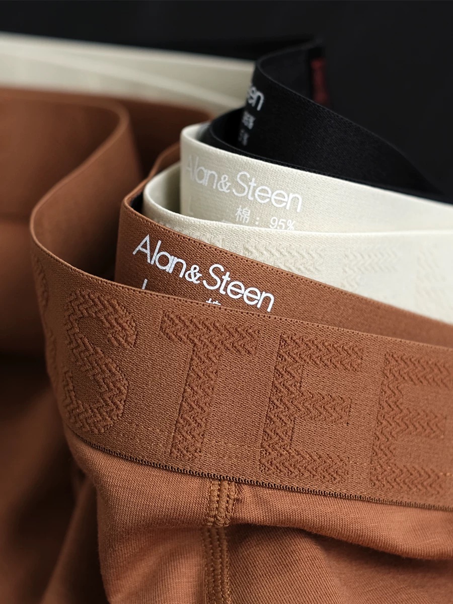 3 pieces boxer en soie glacée, respirant et sans c